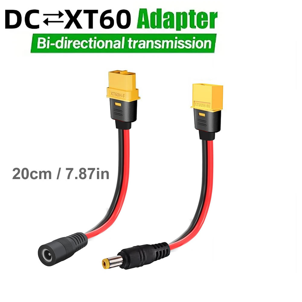 Drone Rc Car Hybrid - XT60-Stecker (weiblich/männlich) auf DC 5,5x2,1mm Anschluss