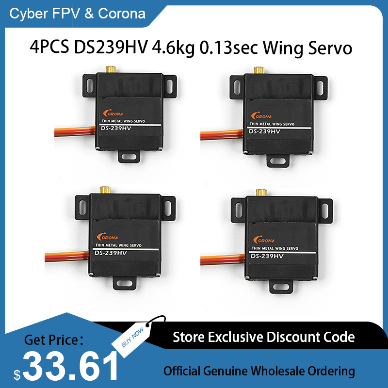Rc Wing Glider - 4 Stück Corona DS239HV Digitaler Servomotor