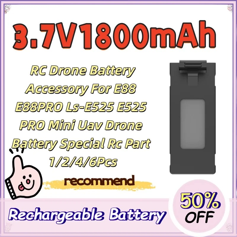 Drone Rc E88 Pro - 3,7 V 1800 mAh RC-Drohnen-Akku-Zubehör für