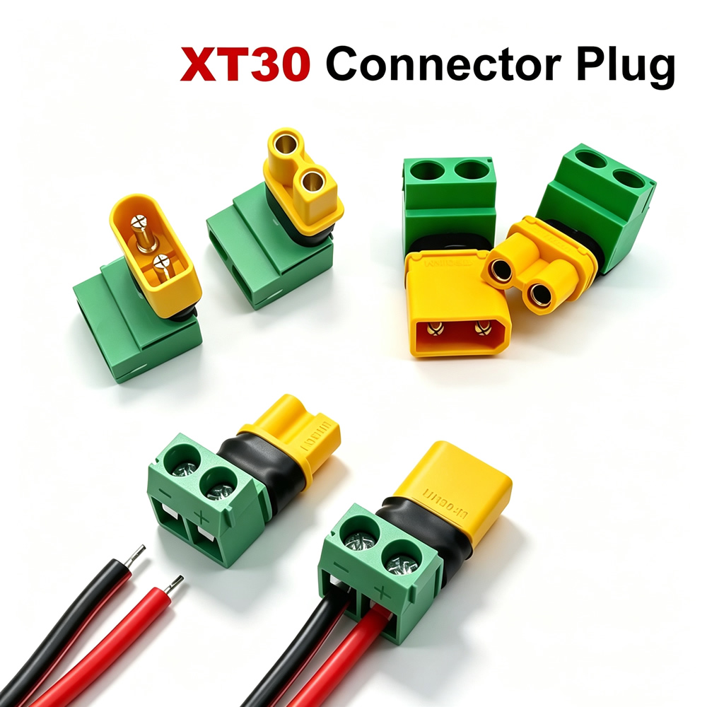 Drone Rc Car Hybrid - Lötfreier XT30-Stecker (männlich/weiblich) auf 2-Pin-Anschlussadapter für