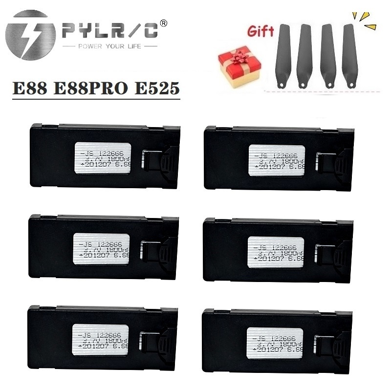 Drone Rc E88 Pro - 1/2/3/5/10Pcs 3,7 V 1800Mah RC Drone