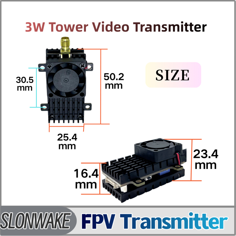 Drone Rc Controller And Receiver - SLONWAKE 5,8G 3000mW Simulation VTX FPV