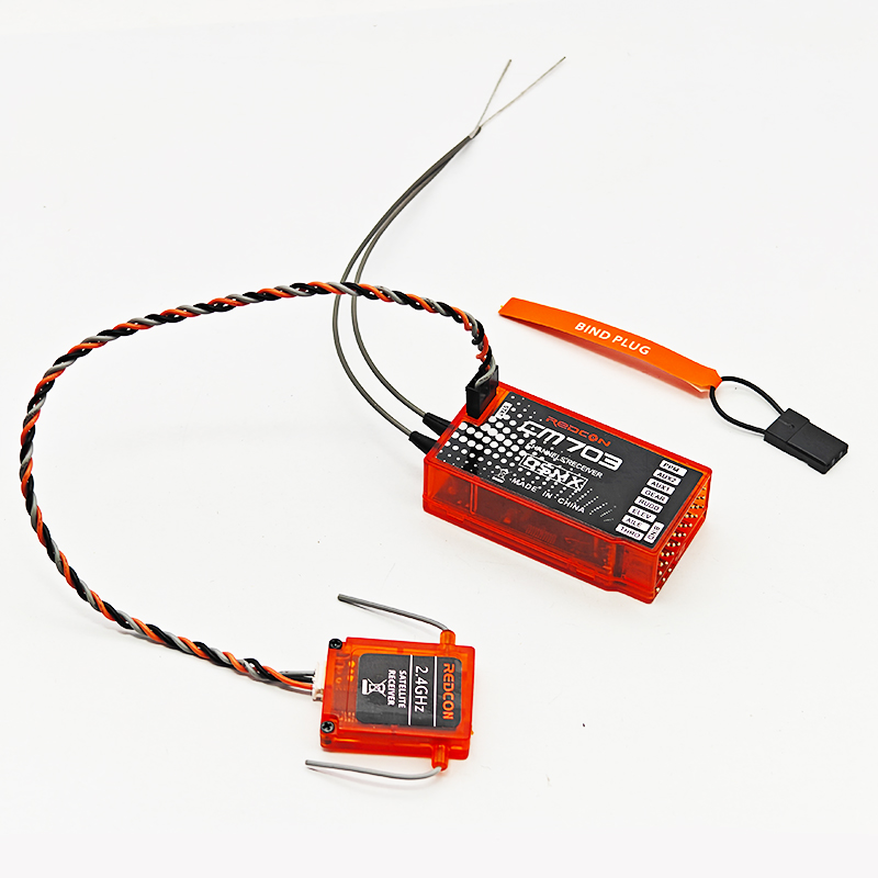Drone Rc Controller And Receiver - CM703 7-Kanal-2,4-GHz-RX-Empfänger mit Satelliten-PPM- und PWM-Ausgang,