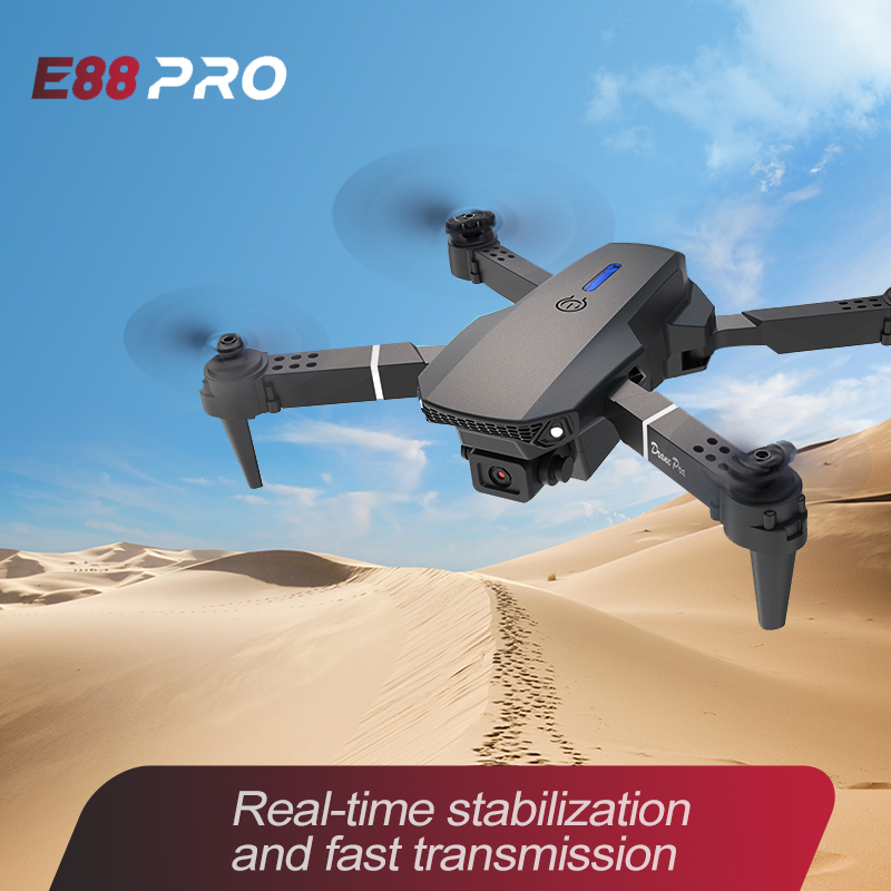 Drone Rc E88 Pro - E88 Pro Mini-Drohne mit Dual-Kamera, faltbarer