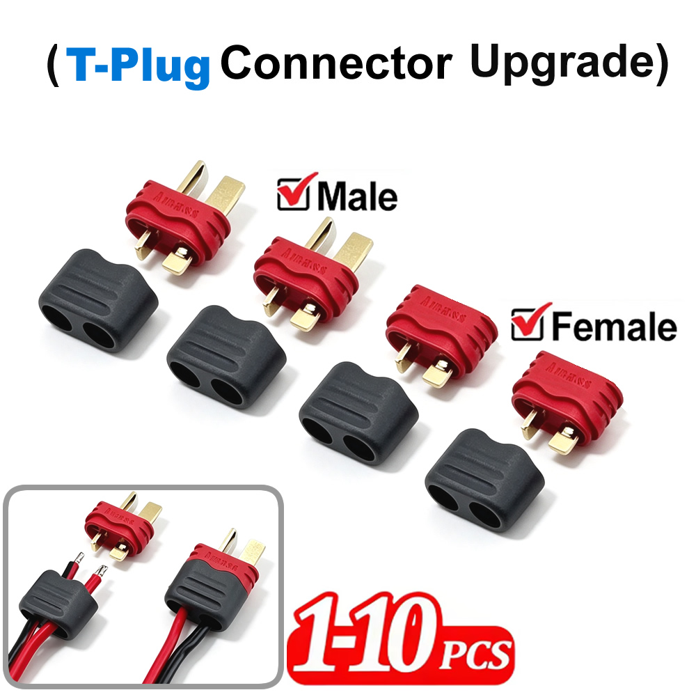 Drone Rc Car Hybrid - T-Stecker mit Gehäuse, männliche/weibliche T-Stecker und