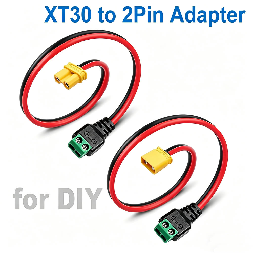 Drone Rc Car Hybrid - XT30 auf 2-Pin Lötfreier Anschlussadapter XT30