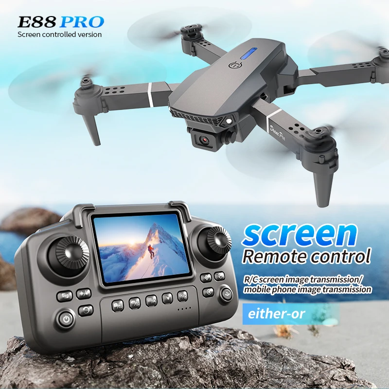 Drone Rc E88 Pro - E88 PRO Drohne mit Bildschirm, 4K