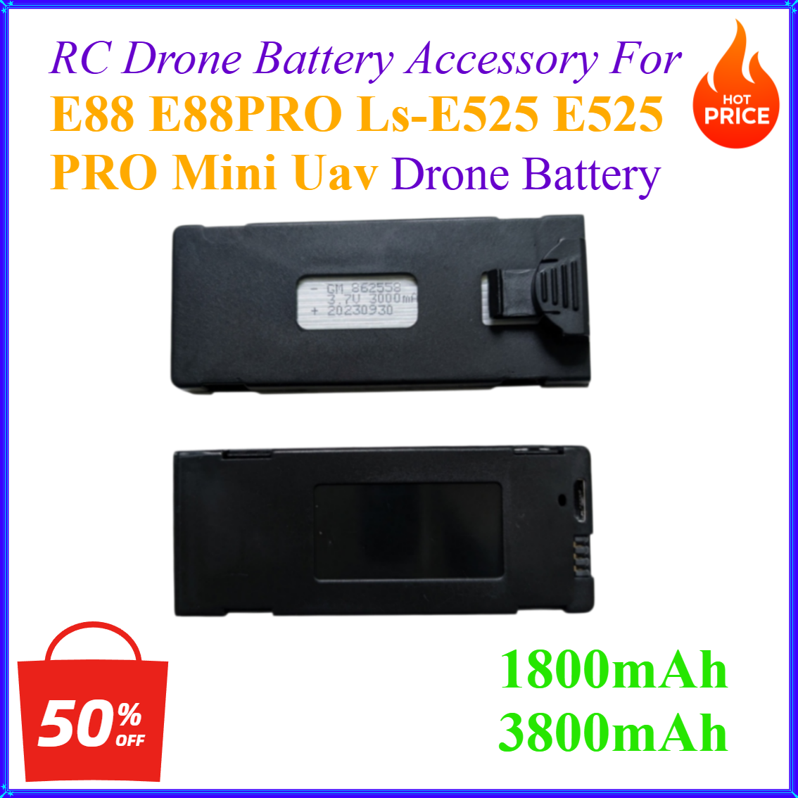 3,7V 1800mAh 3800mAh RC-Drohne – Drone Rc E88 Pro Bewertung und Preis