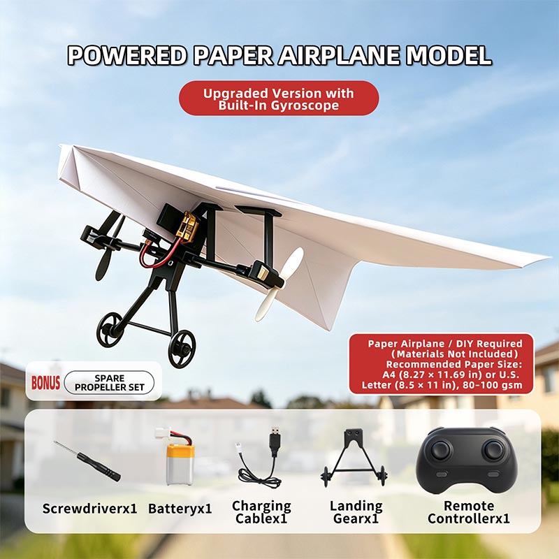 RC Papierflugzeug-Bausatz mit  – Drone Rc Foldable Bewertung und Preis