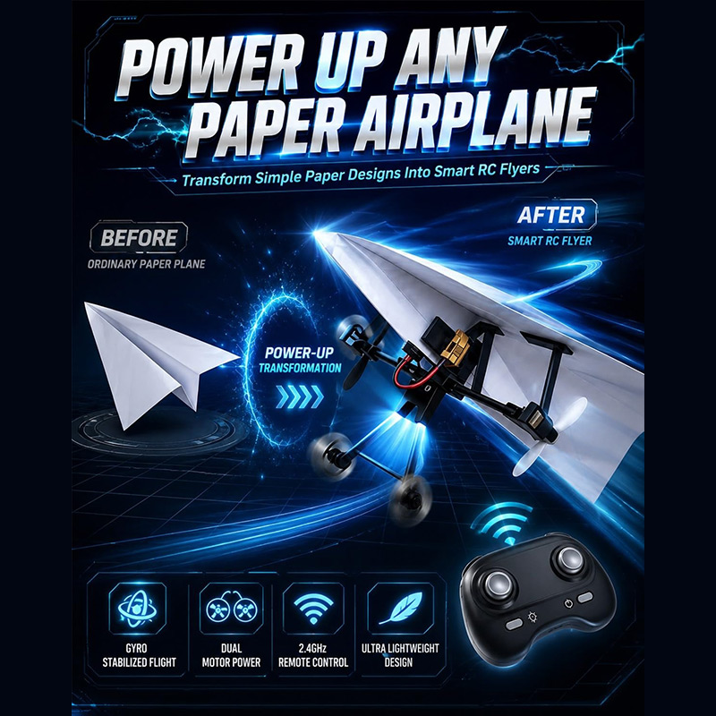 RC Papierflugzeug-Bausatz mit  – Drone Rc Foldable Bewertung und Preis