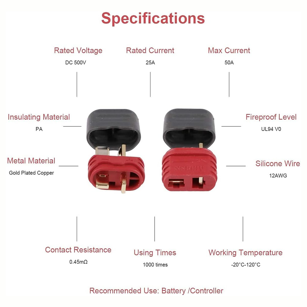 T-Stecker mit Gehäuse, männlic – Drone Rc Car Hybrid Bewertung und Preis